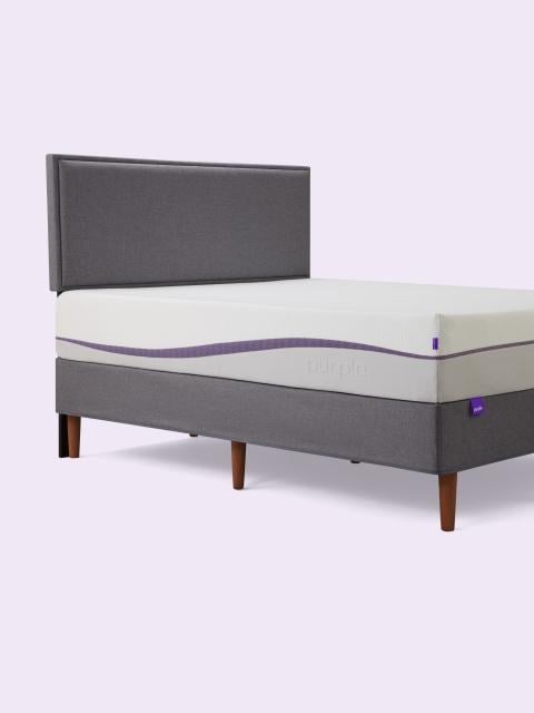 Charcoal Bed Frame with mattress