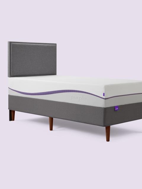 Charcoal Bed Frame with mattress Twin/Twin XL 