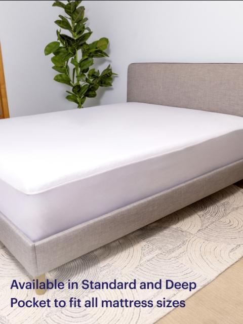 waterproof mattress protector in room