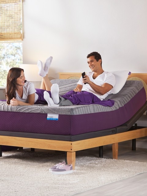 Restore Cool Touch mattress in bedroom with couple