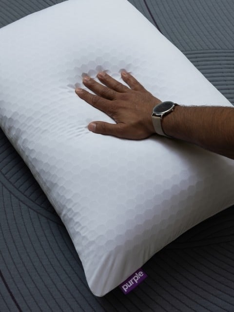 Hand press into Freeform pillow