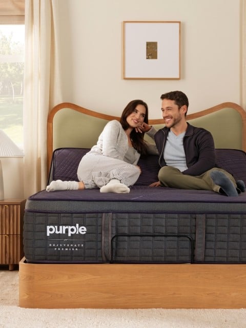 Couple on RejuvenatePremier mattress with adjustable base