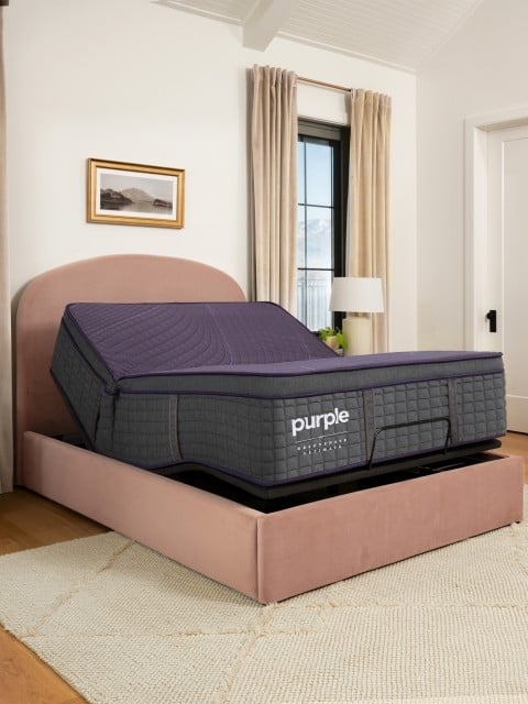 RejuvenateUltimate mattress on an adjustable base